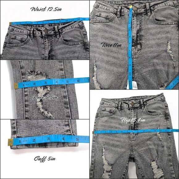 SHEIN High Rise Ripped Skinny Jeans(A007)-Size S (4/27) for Women - Picture 10 of 11